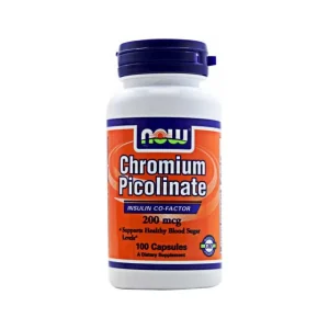 NOW Foods Chromium Picolinate 200 mcg 100 Caps