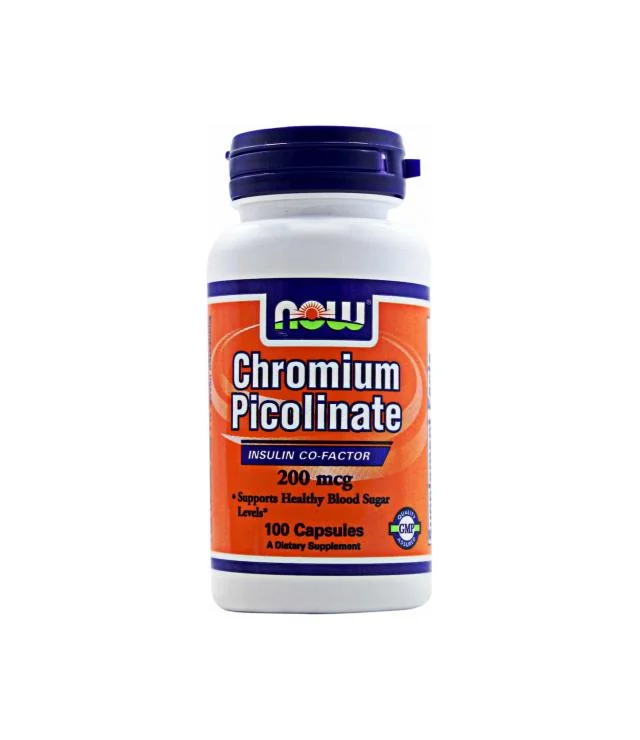 NOW Foods Chromium Picolinate 200 mcg 100 Caps