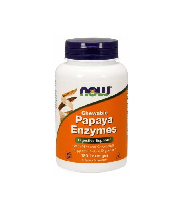 NOW Foods Papaya Enzymes 180 lozenges