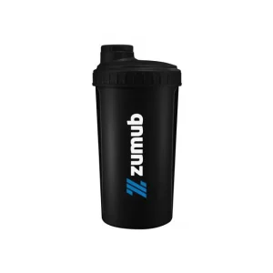 Zumub Shaker Power to Win Classic Preto e Branco 700 ml